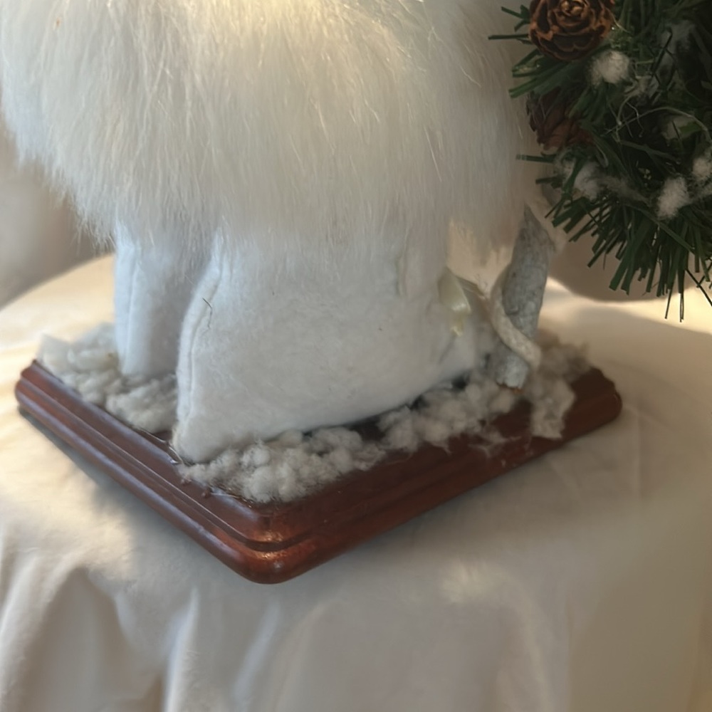 Santa 19" Tall Christmas Santa In White Suit Excellent Pre-owned Condition - Picture 7 of 11